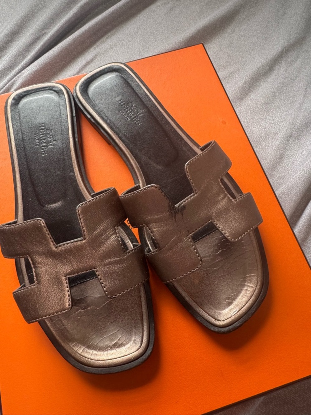 Authentic Hermes Oran Sandals - Picture 4 of 10